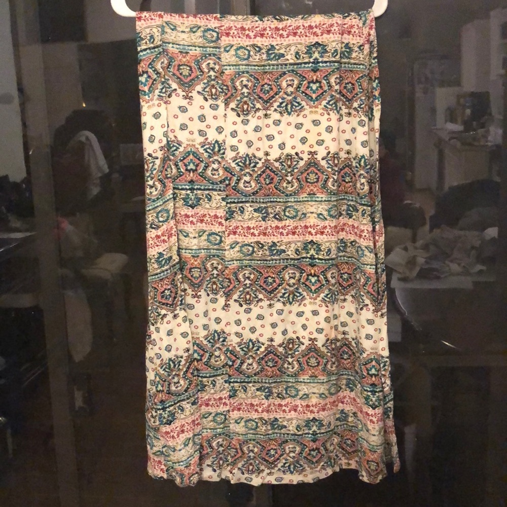 Printed maxi skirt